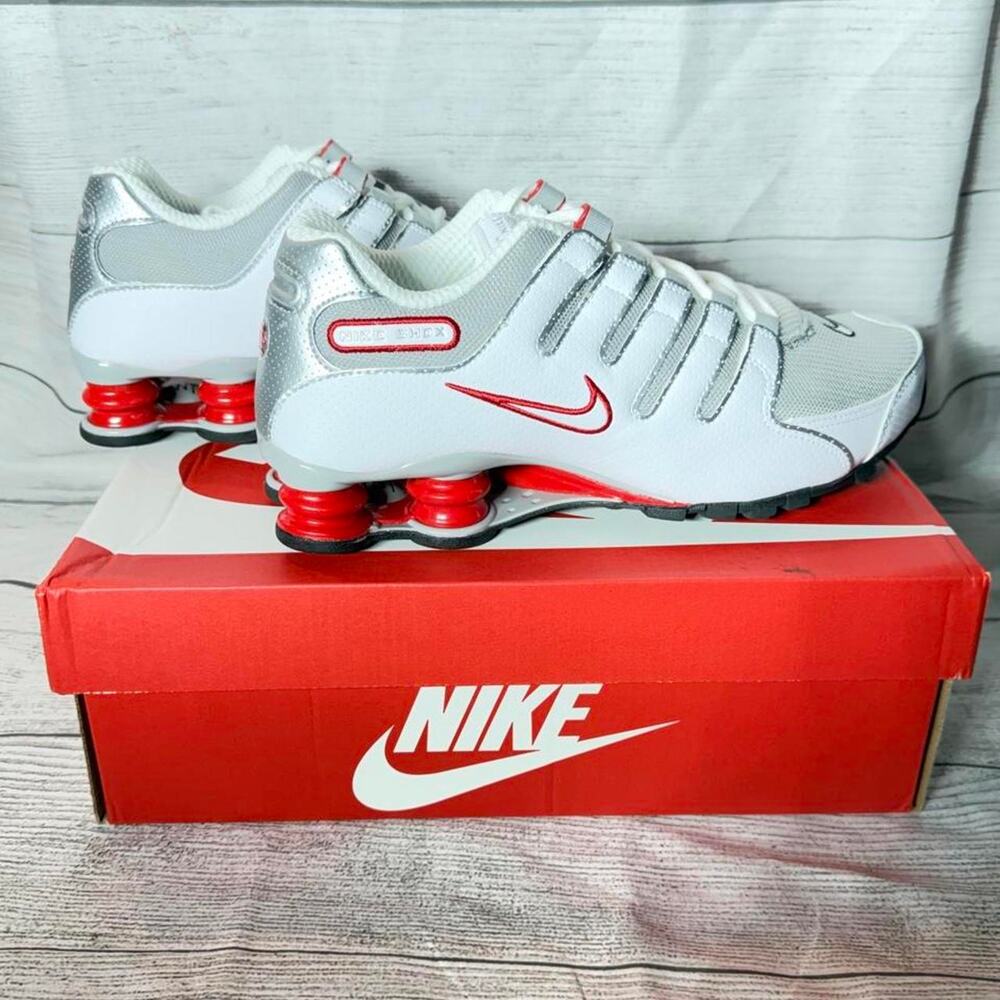Nike shox nz white silver